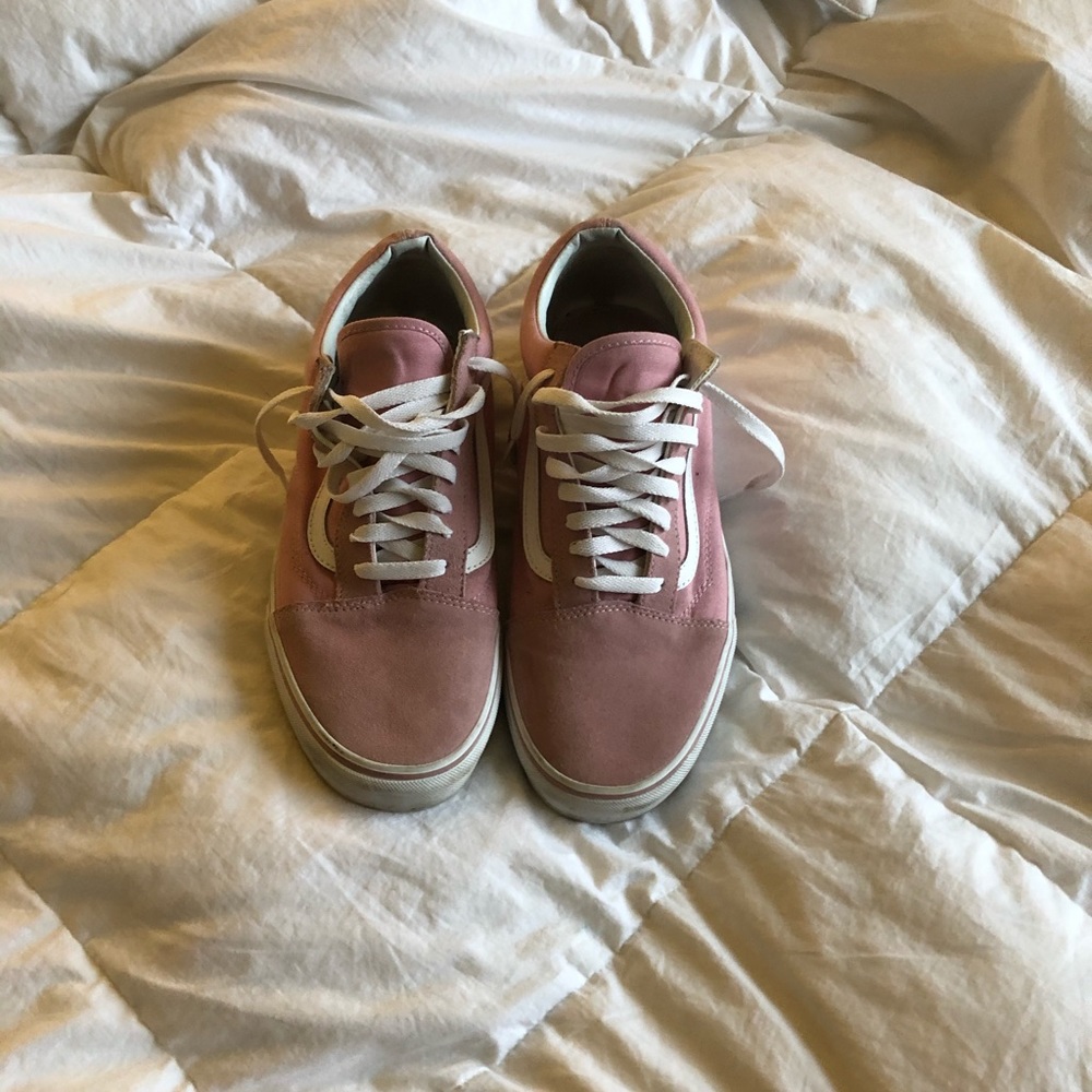 Men’s Pink Old School Vans skateboarding shoes